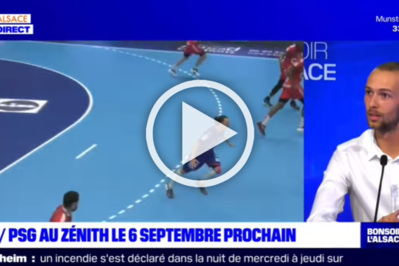 Médias : Le Strasbourg eurométropole Handball & Clément Huber sur BFM Alsace